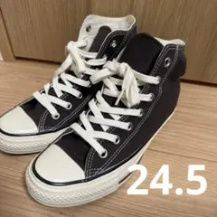 美品　Converse All Star 黒 ハイカットスニーカー　24.5