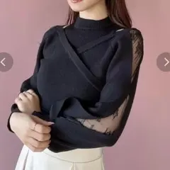 resexxy レイヤードデザインニット