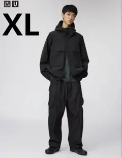 UNIQLO U ワイドフィットカーゴパンツ　XL ブラック
