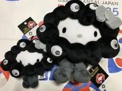 黒ミャクミャク サンリオ なりきりカラビナ付きマスコット キティ
