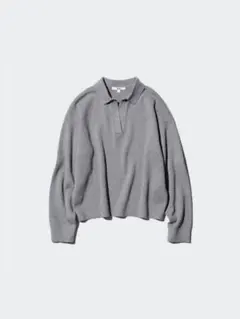 【新品タグ付き】スムースコットンリラックスポロセーターL size