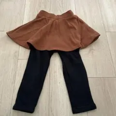 茶色裏起毛スカッツ　100