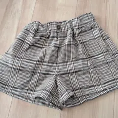 チェック柄ハーフパンツ 100サイズ
