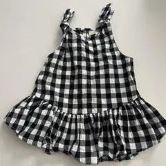 プティマイン　キッズ子供服110 ギンガムチェック柄トップス　チュニック可愛い