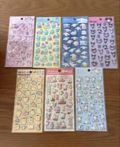 ダイソー サンリオ ぷくっとシール 7種セット