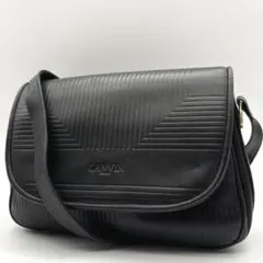 LANVIN ショルダーバッグ モノグラム 3層式 ビンテージ レディース 