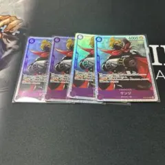 ワンピースカード　サンジ　sr 紫