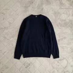 美品！　ユニクロ　プレミアムラムウール　Vネックセーター　ニット　XL