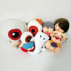 ゲゲゲの鬼太郎 ぬいぐるみ マスコット 7点セットのサムネイル