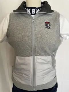 FILA ジップアップベスト グレー