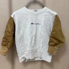 Champion トレーナー クリーム色/ブラウン