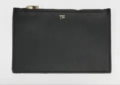 TOM FORD トムフォード ノベルティ フラットポーチ ブラック TFロゴのサムネイル