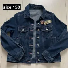 ダークブルー デニムジャケット サイズ150