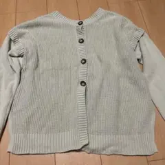 カーディガン ベスト ニット セーター グリーン ピスタチオ GU フリーサイズ
