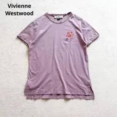 ヴィヴィアンウエストウッド　半袖Tシャツ　カットソー　S 刺繍ロゴ　レディースのサムネイル