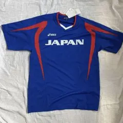 asics JAPAN アシックス 日本代表 Tシャツ ブルー Oサイズ
