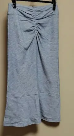 フロント ギャザー入り ロングスカート