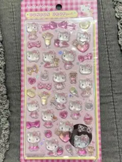 正規品　ボンボンドロップシール第二弾キティちゃんピンク