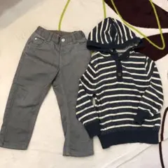 baby GAPの綿ニットとH&Mのズボンのセット