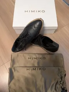 HIMIKO ウィングチップ 厚底レースアップシューズ