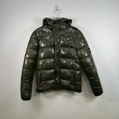 DIESEL フード付き中綿ジャケット カーキ メンズ Lサイズ相当
