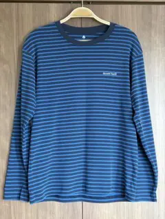 mont-bell ボーダー　ウイックロン長袖Tシャツ M