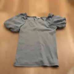 GU パフスリーブ グレーシャツ