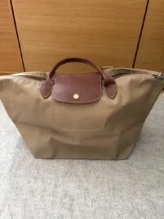 Longchamp ベージュ トートバッグ　Mサイズ