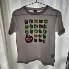 ROXY 半袖Tシャツ ホワイト アップル柄 Lサイズのサムネイル