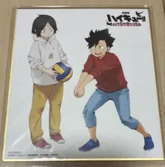 ハイキュー!!」（黒尾鉄朗 孤爪研磨）ミニ色紙 劇場版DVD特典 非売品