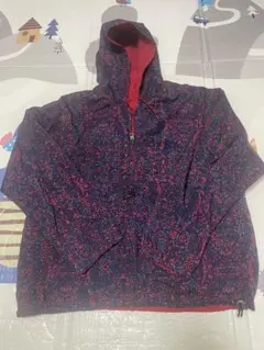 90s NIKE ナイキ リバーシブル アノラックパーカー 総柄 [M]