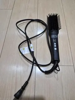 サロニア　ストレートヒートブラシ　スリム　ブラック
