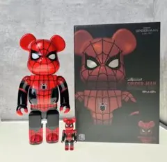 BE@RBRICK IRON SPIDER 100% & 400% - メルカリ