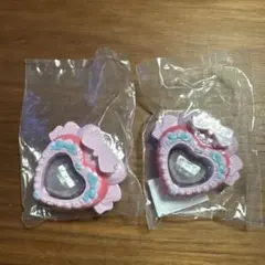 アイドルハートブローチ2個 なりきりプリキュアDX6 ガチャガチャ