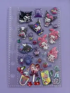 おすそ分けシール　5枚セット シール帳完成品　A7シール帳サイズ　全て立体です