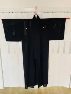 未使用 喪服 絽 夏物 薄物 黒紋付 しつけ糸のサムネイル