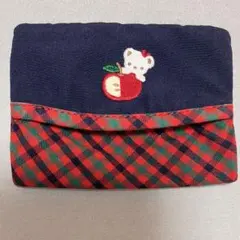 ☆新品未使用☆ファミリア ティッシュカバー（ケース）赤チェック柄 レア ☆新品未使用☆ファミリア ティッシュケース赤チェック柄 リアちゃん