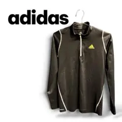 adidas スポーツTシャツ　ハーフジップ