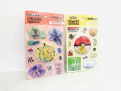 【韓国限定】ポケモン『ウォーター／カプセルステッカー』2種シールセット 正規品