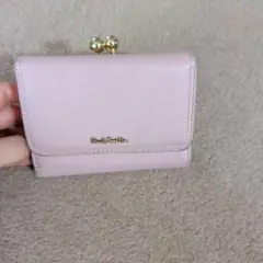 Carol Smith ピンクがま口三つ折り財布