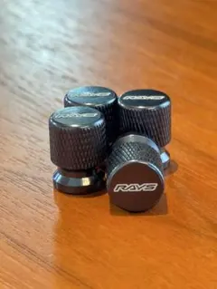 【新品未使用】RAYS レイズ エアーバルブ 4個セット(ブラックシルバー)