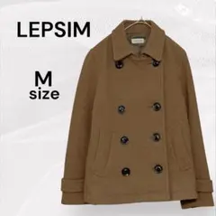 LEPSIM 美品 レプシィム ブラウン M ピーコート ヘリンボーン 茶色のサムネイル