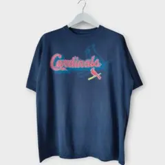 MLB セントルイス・カージナルス チームロゴTシャツ XL ネイビーのサムネイル