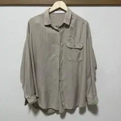 AMERICAN HOLIC ベージュ長袖シャツ　L