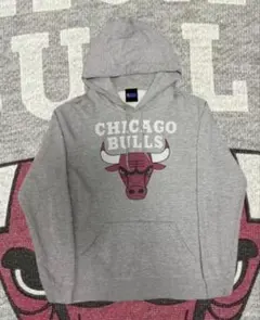 NBA シカゴブルズ パーカー グレー