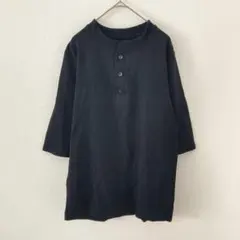 junhashimoto ジュンハシモト　 黒　ヘンリーネック　Tシャツのサムネイル
