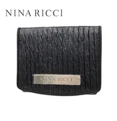 ニナリッチ　NINA RICCI ブラック　小銭入れ　ロゴ　メンズ