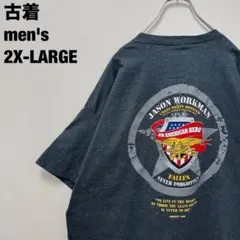 古着 GILDAN ギルダン Tシャツ ジェイソン・ワークマン グレー 2XL