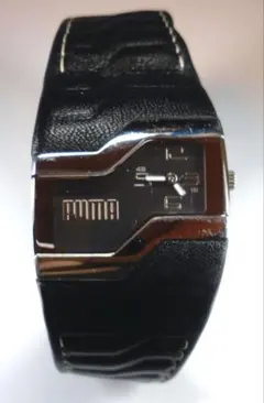 PUMA 黒革 バンド
