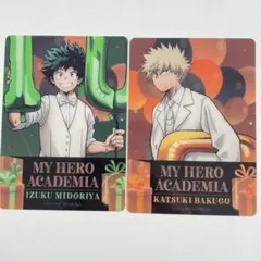 僕のヒーローアカデミアMHA10周年 特典クリアカード2枚アニメイト 爆豪勝己
